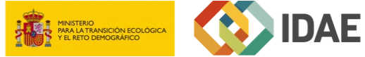 Emblema Ministerio para la Transformación Ecológica y el Reto Demográfico Logotipo Instituto para la Diversificación y Ahorro de la Energía